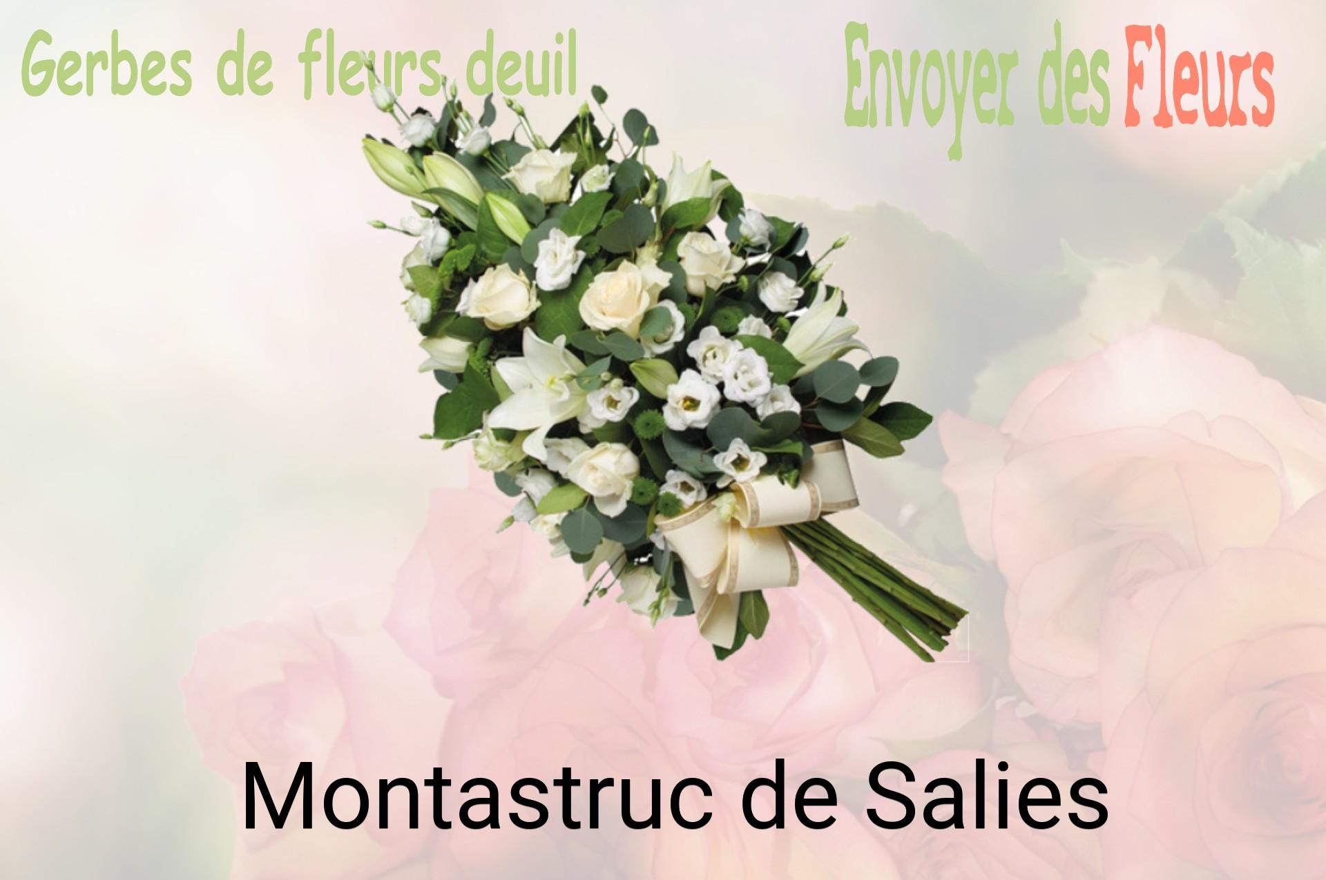 Gerbe de fleurs de deuil livrée à Montastruc-de-Salies